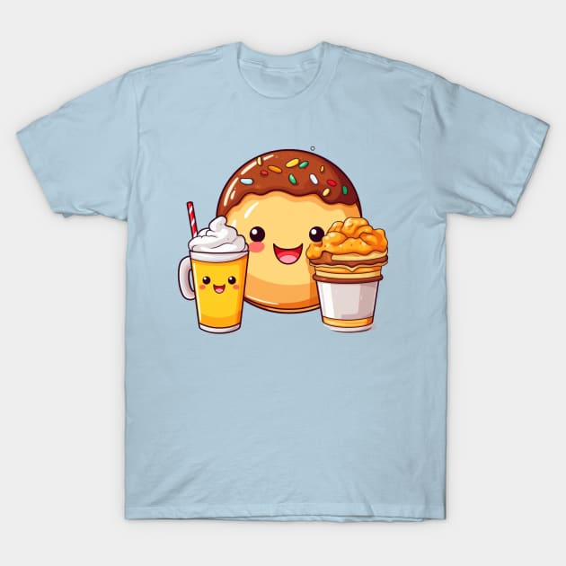 Donut kawaii  junk food T-Shirt cute  funny T-Shirt by nonagobich